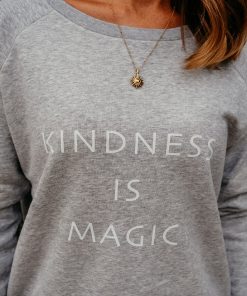 → Sweatshirt - Kindness is Magic | Freundlichkeit | Yoga | Nachhaltig vegane Fair Fashion. 85% Bio-Baumwolle + 15% recyceltes Polyester.←