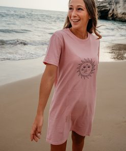 → Kleid - Sun & Moon | Boho Mode Sonne & Mond | Nachhaltige & vegane Fair Fashion | T-Shirt Kleid aus 100% Bio-Baumwolle. Jetzt sichern. ←