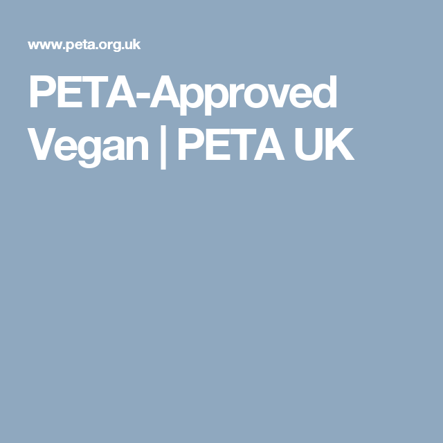 PETA „Vegan approved“ Logo erklärt